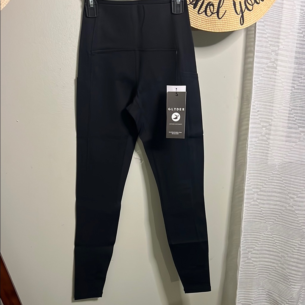 Glyder Black Leggings High Waist Performance Fabric